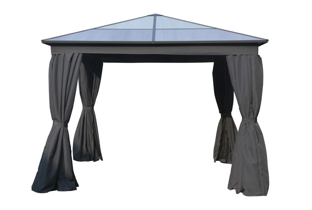 Aspen Gazebo 3m x 3m with Polycarbonate Roof - Caulders Garden Centres